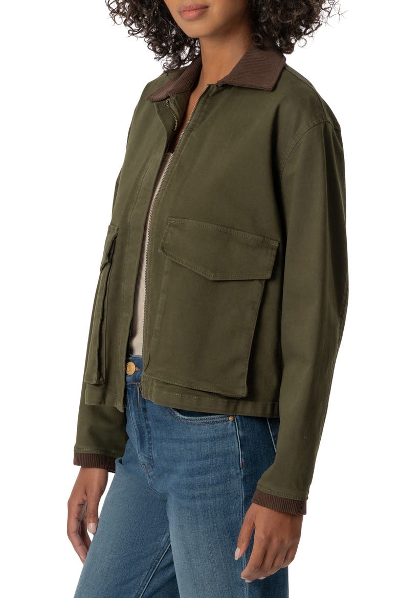 Palmer Corduroy Collar Jacket, Alternate, color, TUSCAN GROVE