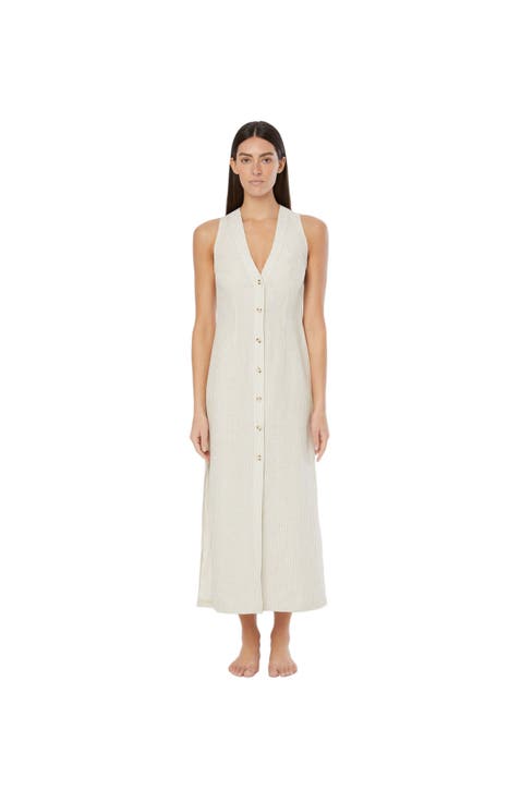 Air Linen Button Down Maxi