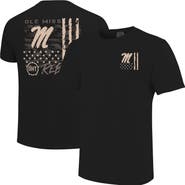 IMAGE ONE Men's Black Ole Miss Rebels Comfort Colors OHT Camo Overlay T-Shirt