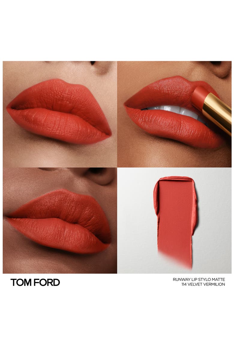 Runway Stylo Matte Lipstick, Alternate, color, VELVET VERMILION