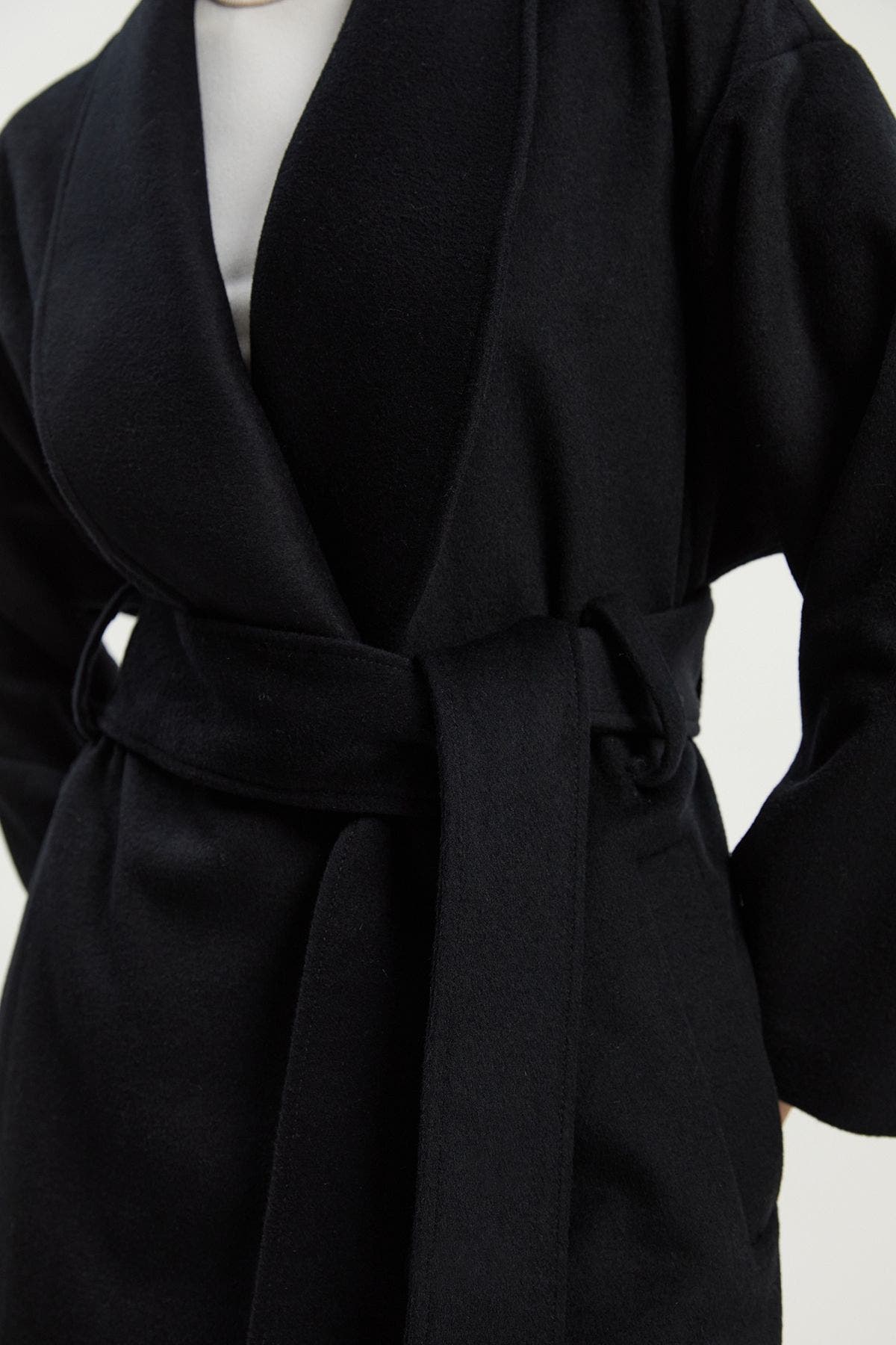 Petite Wrap Tailored Maxi Coat - image 2