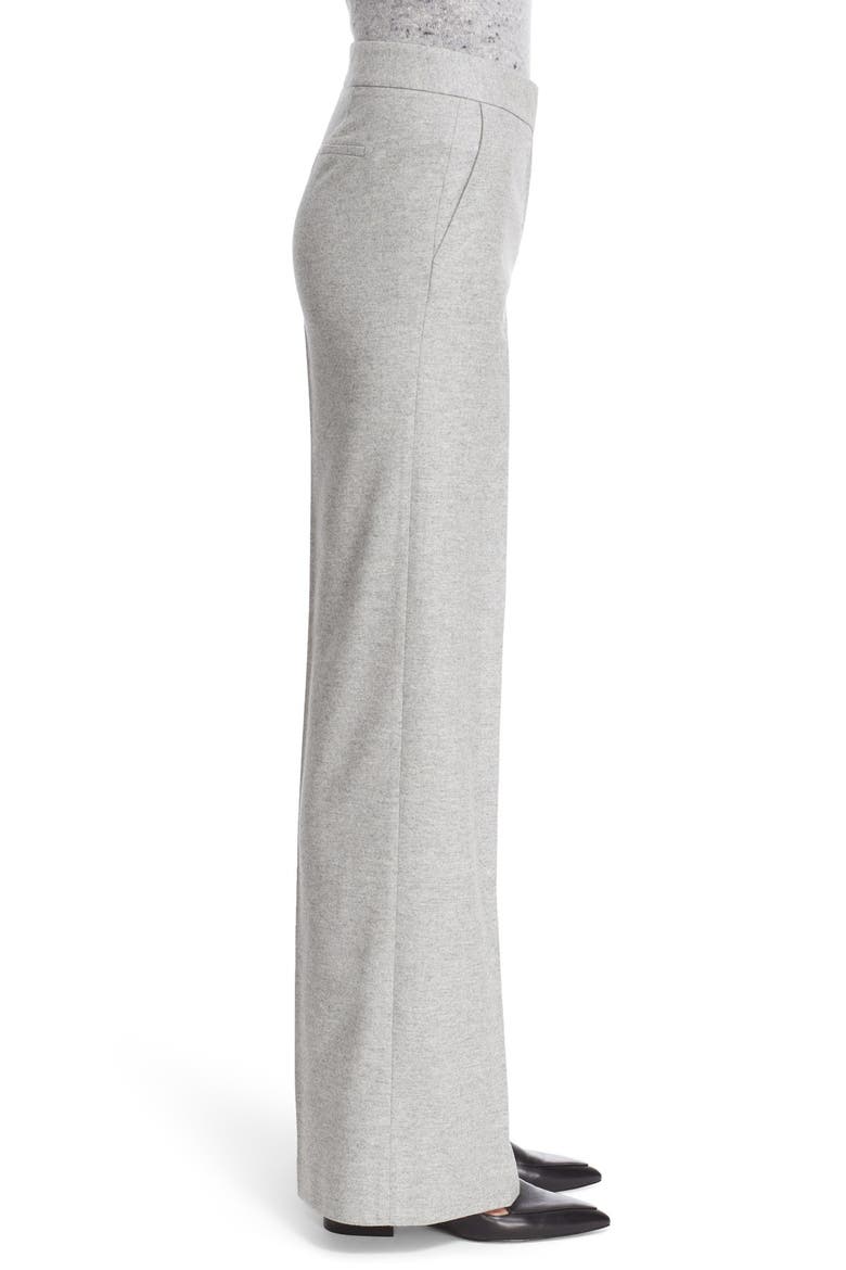 'Winter' Flannel Wide Leg Pants, Alternate, color, LIGHT HEATHER GREY WINTER
