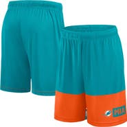 FANATICS Men's Fanatics Aqua/Orange Miami Dolphins Big & Tall Best of the Best Performance Shorts
