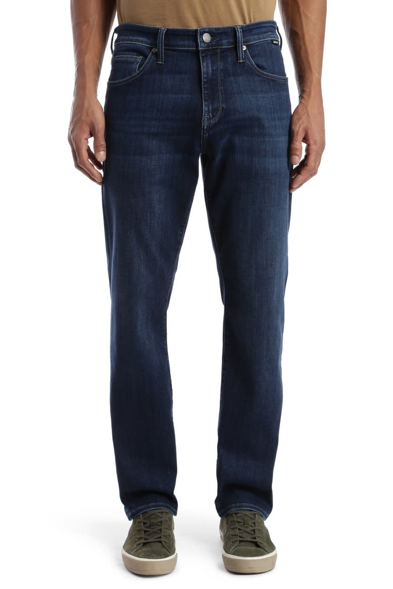 Zach Straight Leg Jeans, Main, color, DARK BLUE SUPERMOVE