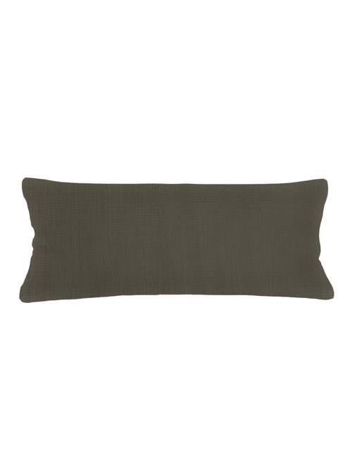 Anaya So Soft Linen Body Pillow With Down Alternative Insert In Hunter