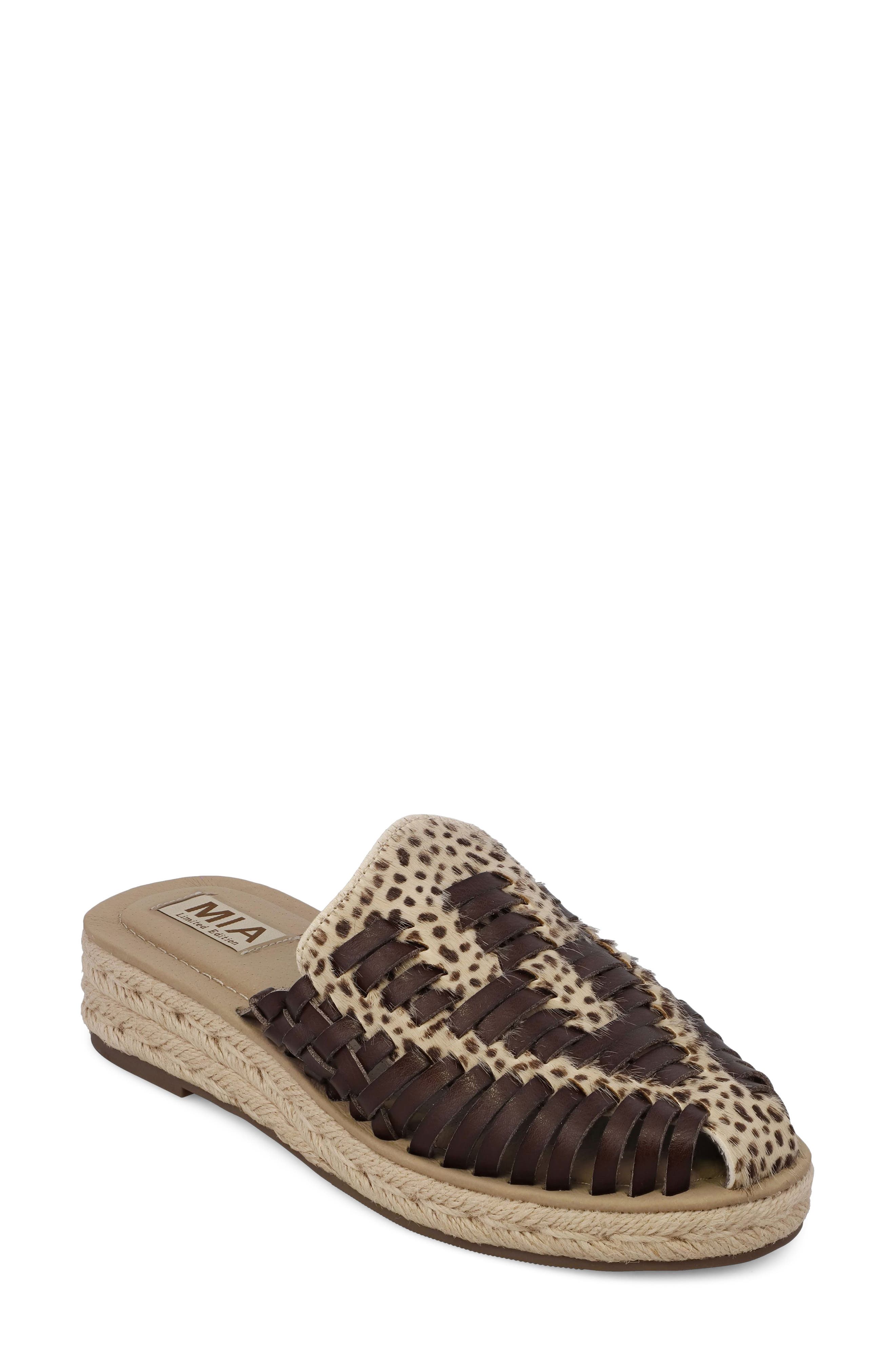 MIA Erin Espadrille Mule, Main, color, Cheetah
