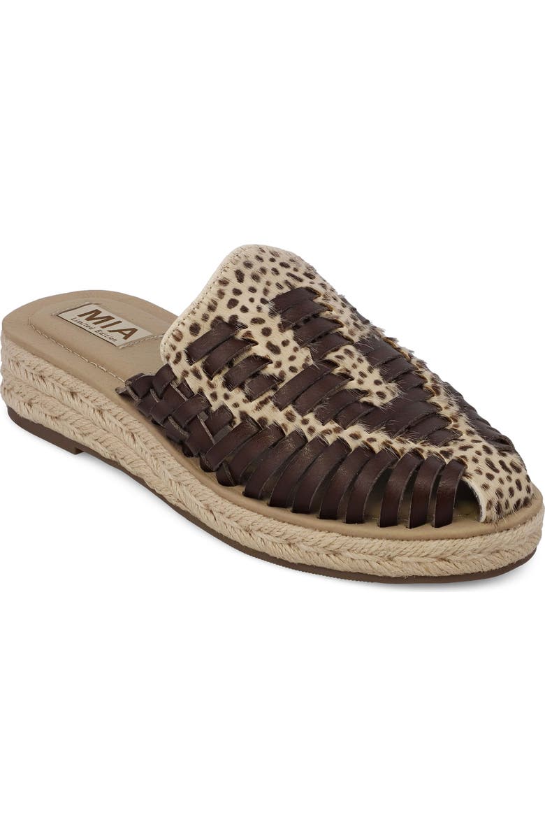 MIA Erin Espadrille Mule, Main, color, Cheetah