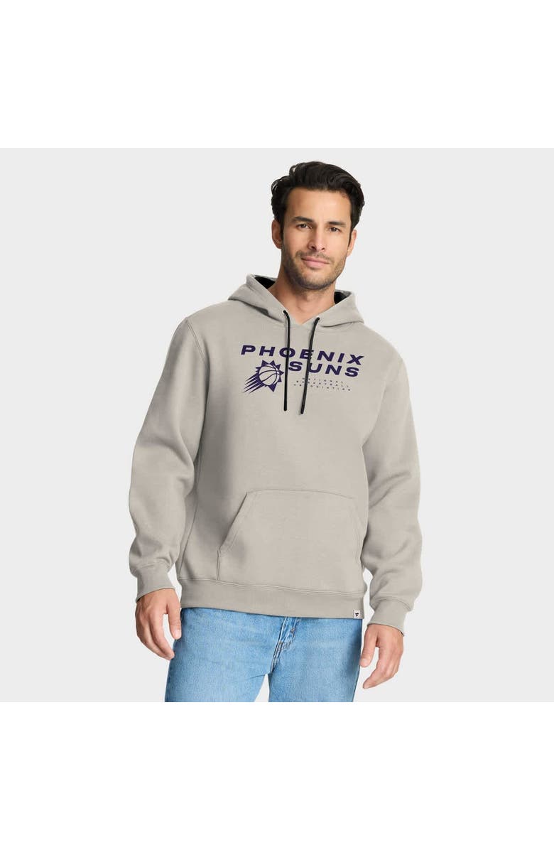 FANATICS Men's Fanatics Off White Phoenix Suns Crossover Collection Blocked Shot Premium Pullover Hoodie, Main, color, Cream
