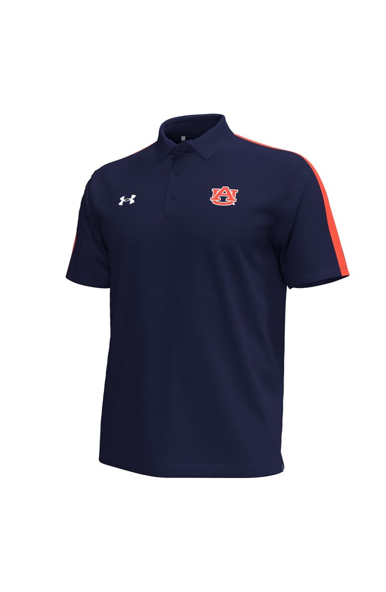 Under Armour Men's Under Armour Navy Auburn Tigers Pinnacle Performance Polo, Alternate, color, Navy