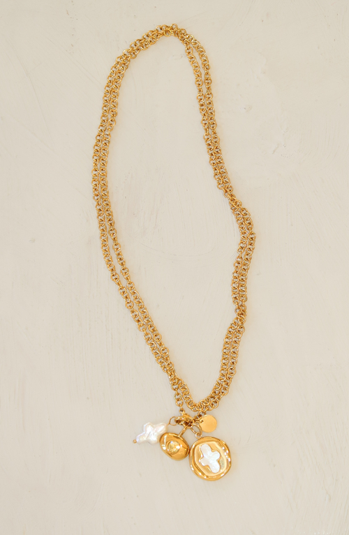 Joiana Jewelry Long Rolo Chain Necklace In Gold