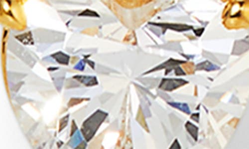 NADRI NADRI CRYSTAL HEART LINEAR DROP EARRINGS 