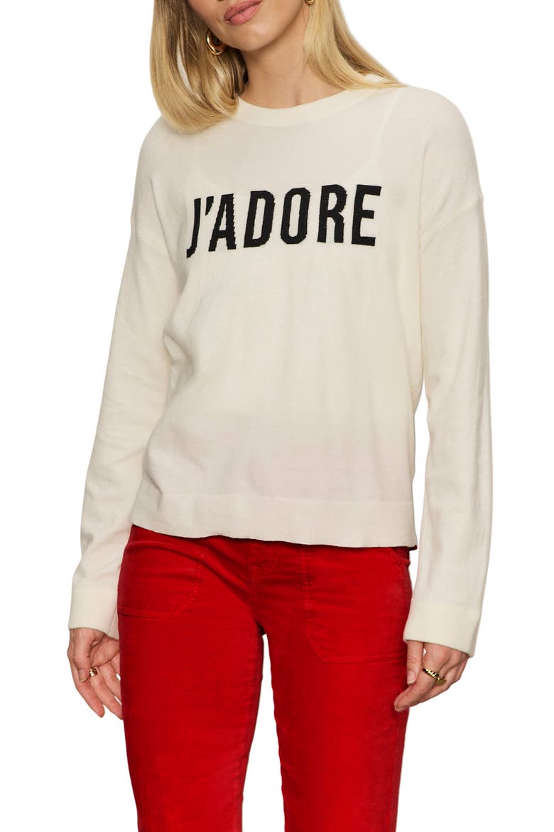 Crewneck Sweater, Alternate, color, IVORY CHALK