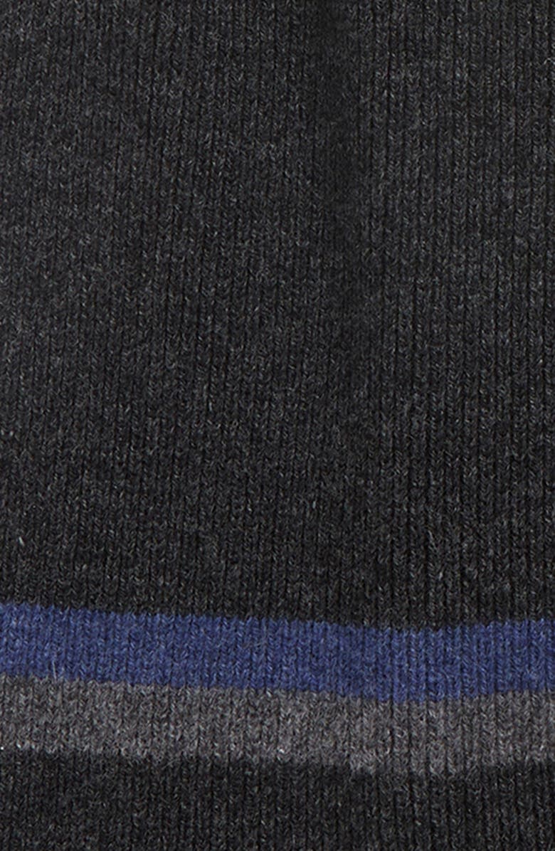 Robert Barakett Tipped Wool and Cashmere Scarf, Alternate, color, Charcoal
