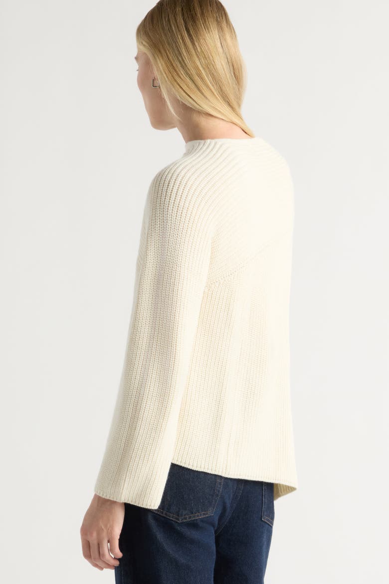 Julisa Asymmetric-neck Sweater, Alternate, color, Cream