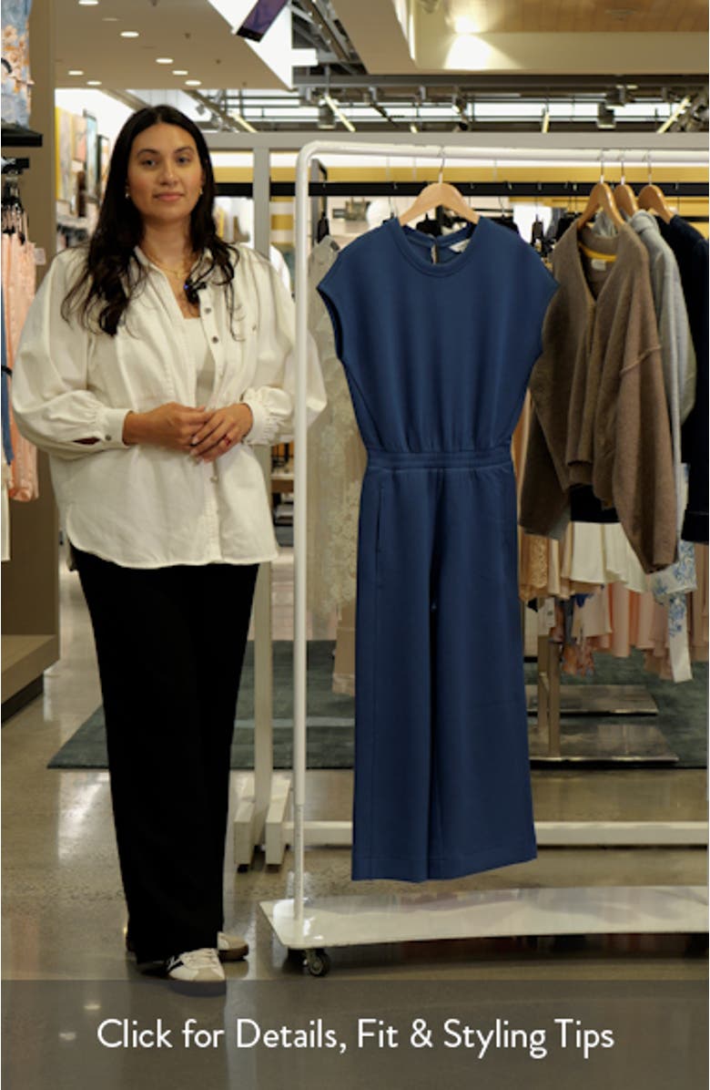 AirEssentials<sup>®</sup> Cap Sleeve UPF 50+ Cinched Jumpsuit, sales video thumbnail