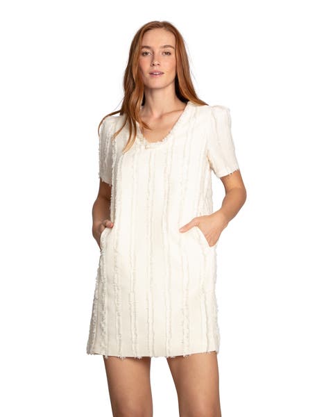 Solana Boho Fringe Shift Mini Dress