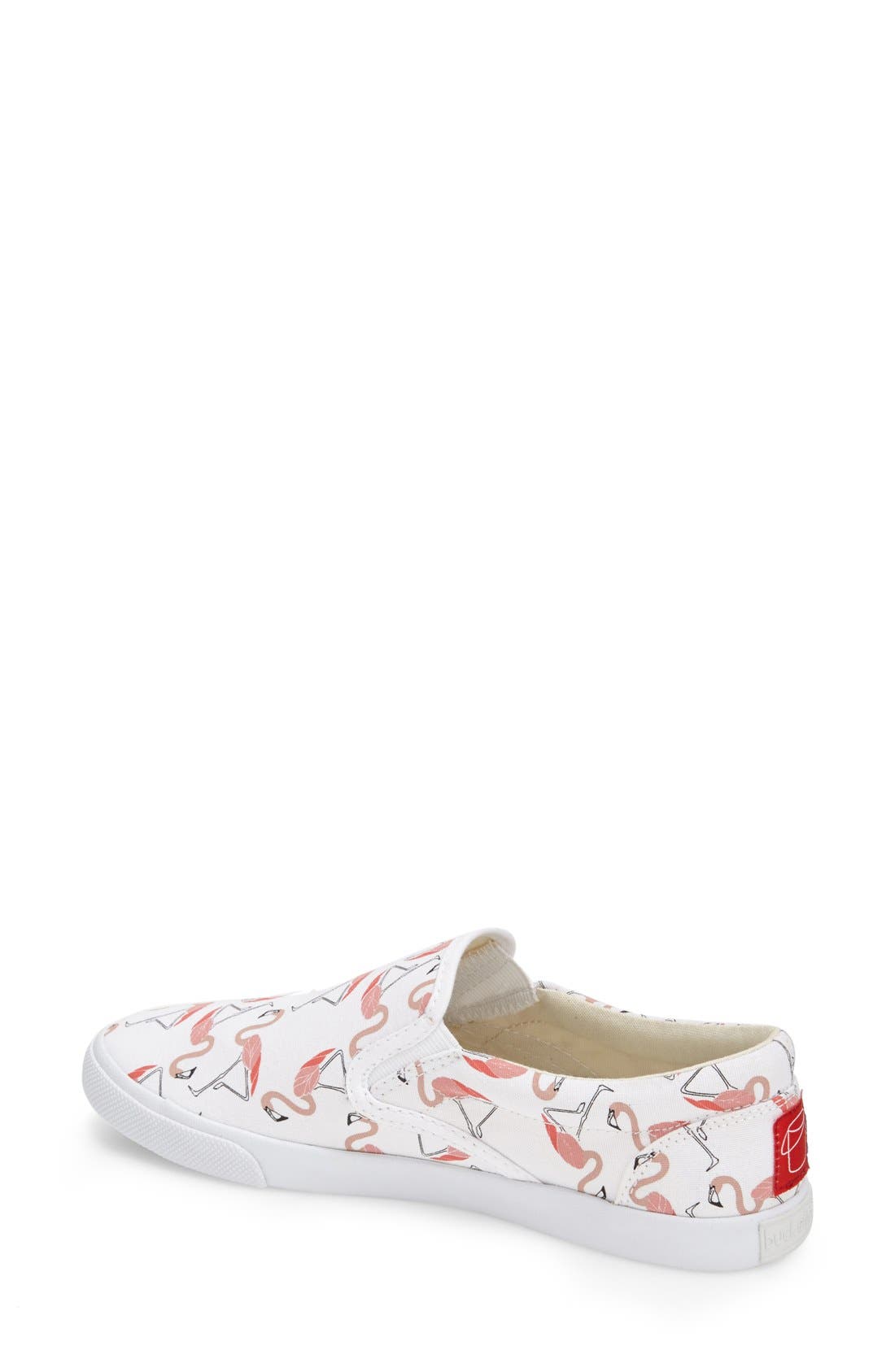 BucketFeet 'Flamingos' Slip-On Sneaker, Alternate, color, 