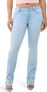 True Religion Billie Cuffed Mid Rise Straight Leg Jeans