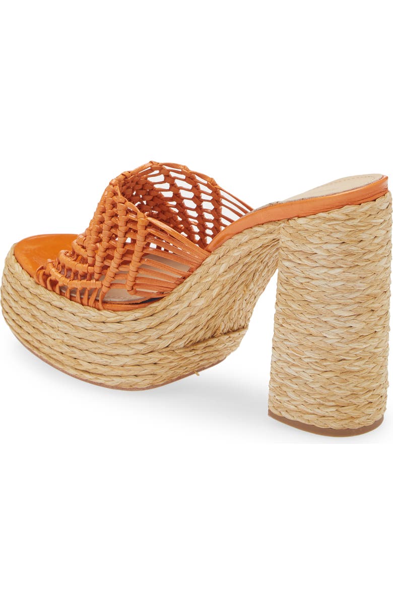 Paloma Barcelo Susana Platform Slide Sandal, Alternate, color, Orange