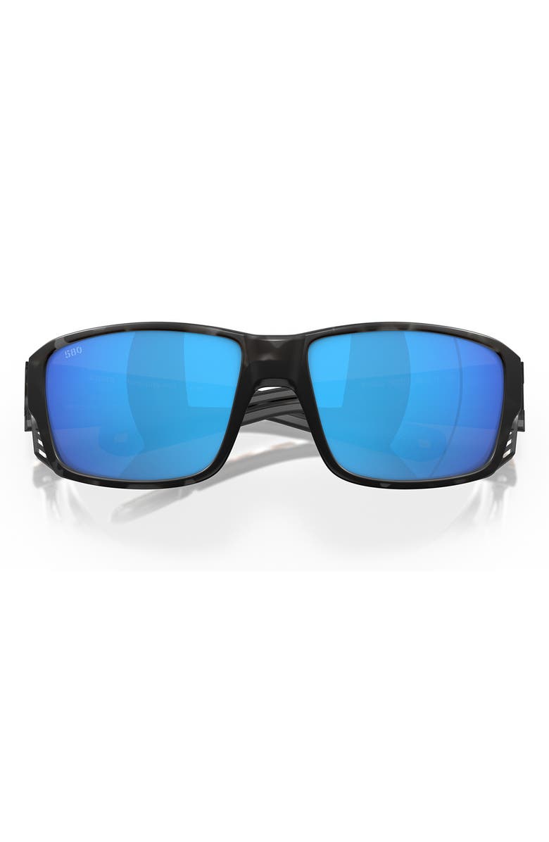 Costa Del Mar Tuna Alley 60mm Polarized Mirrored Rectangular Sunglasses, Alternate, color,