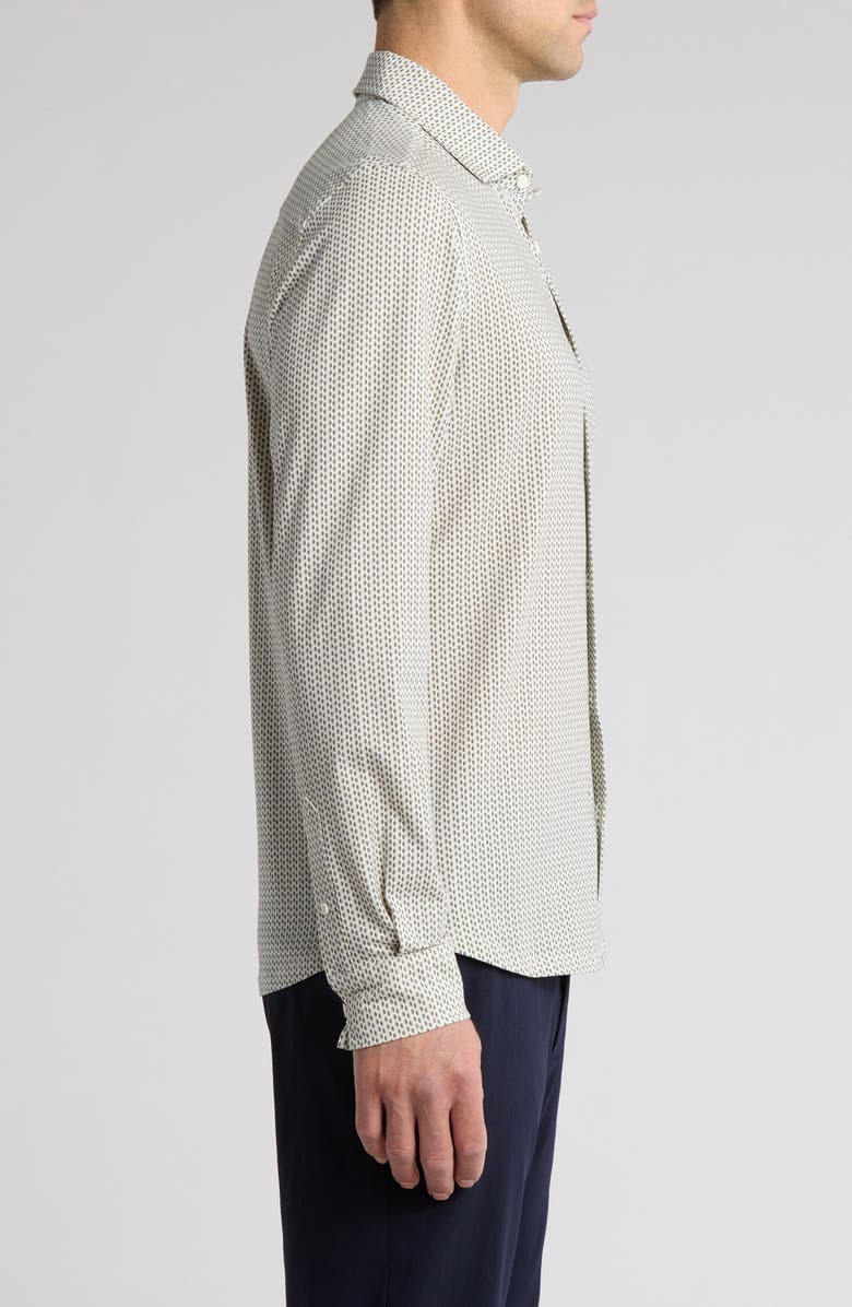 Sealskinz Fritton Stretch Cotton Button-Up Shirt, Alternate, color, Cream