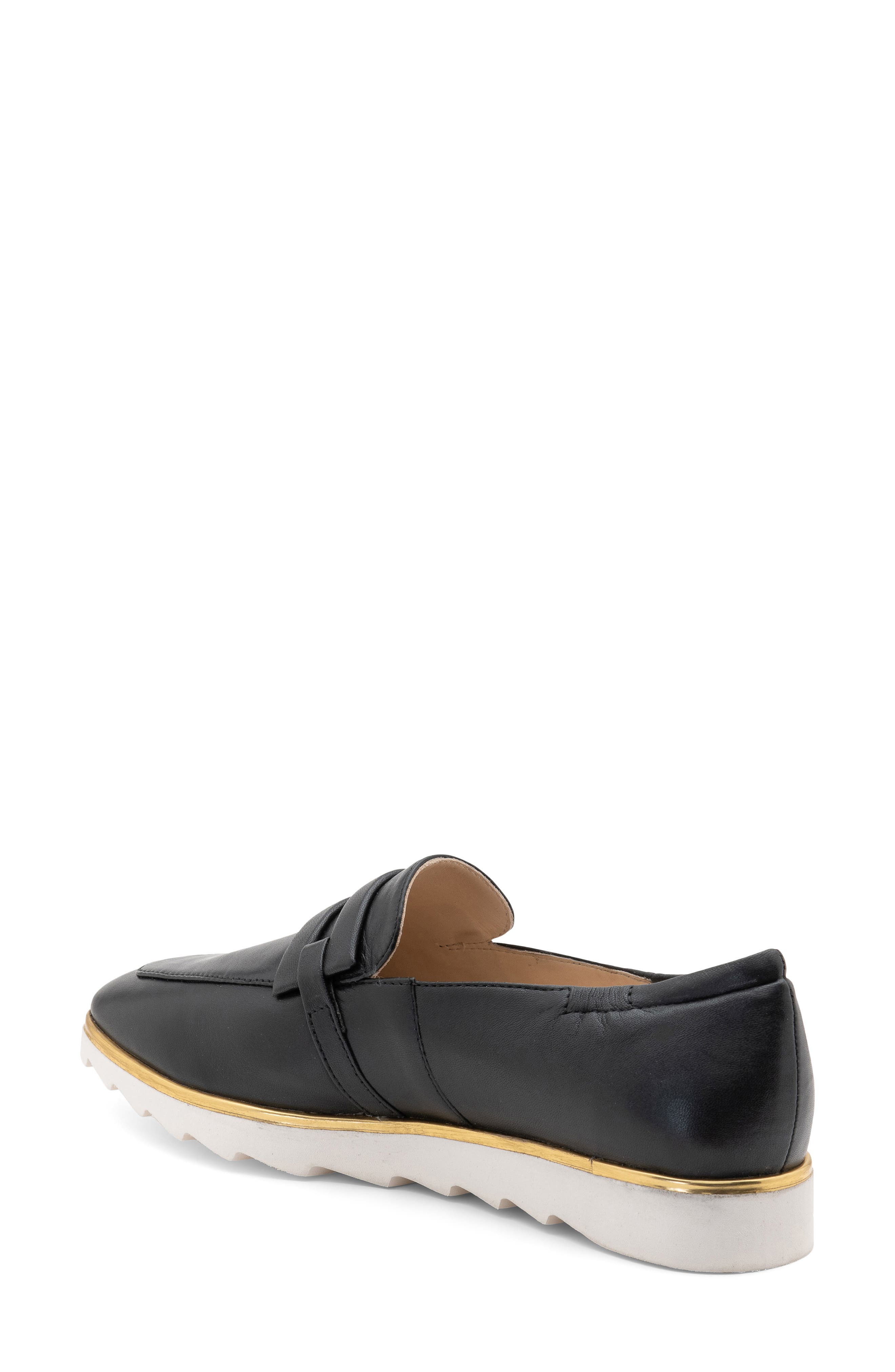ara Laura Loafer, Alternate, color, Black Nappa Leather