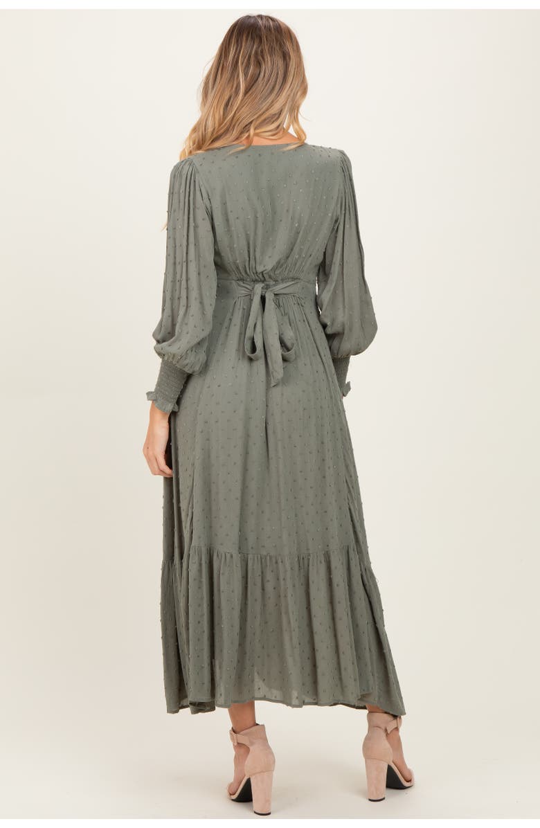 PinkBlush Swiss Dot Button Down Maxi Dress, Alternate, color, 