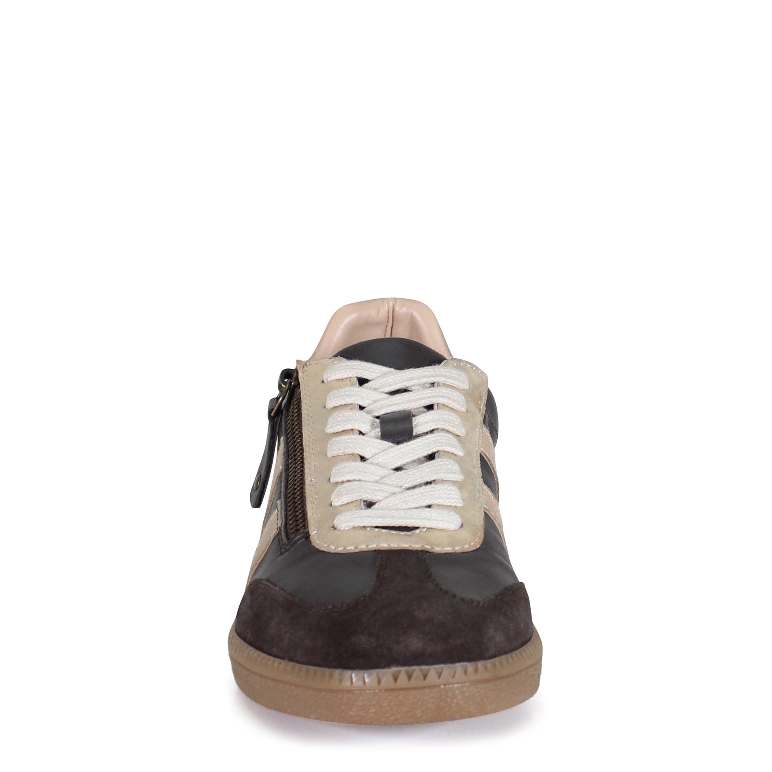 Diba True TO PAZ Lace Up Leather Sneaker, Alternate, color, Dark Brown/Gold