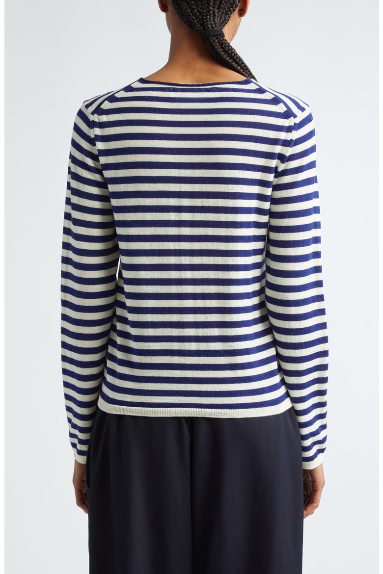 Stripe Jersey Sweater, Alternate, color, NAVY/ WHITE