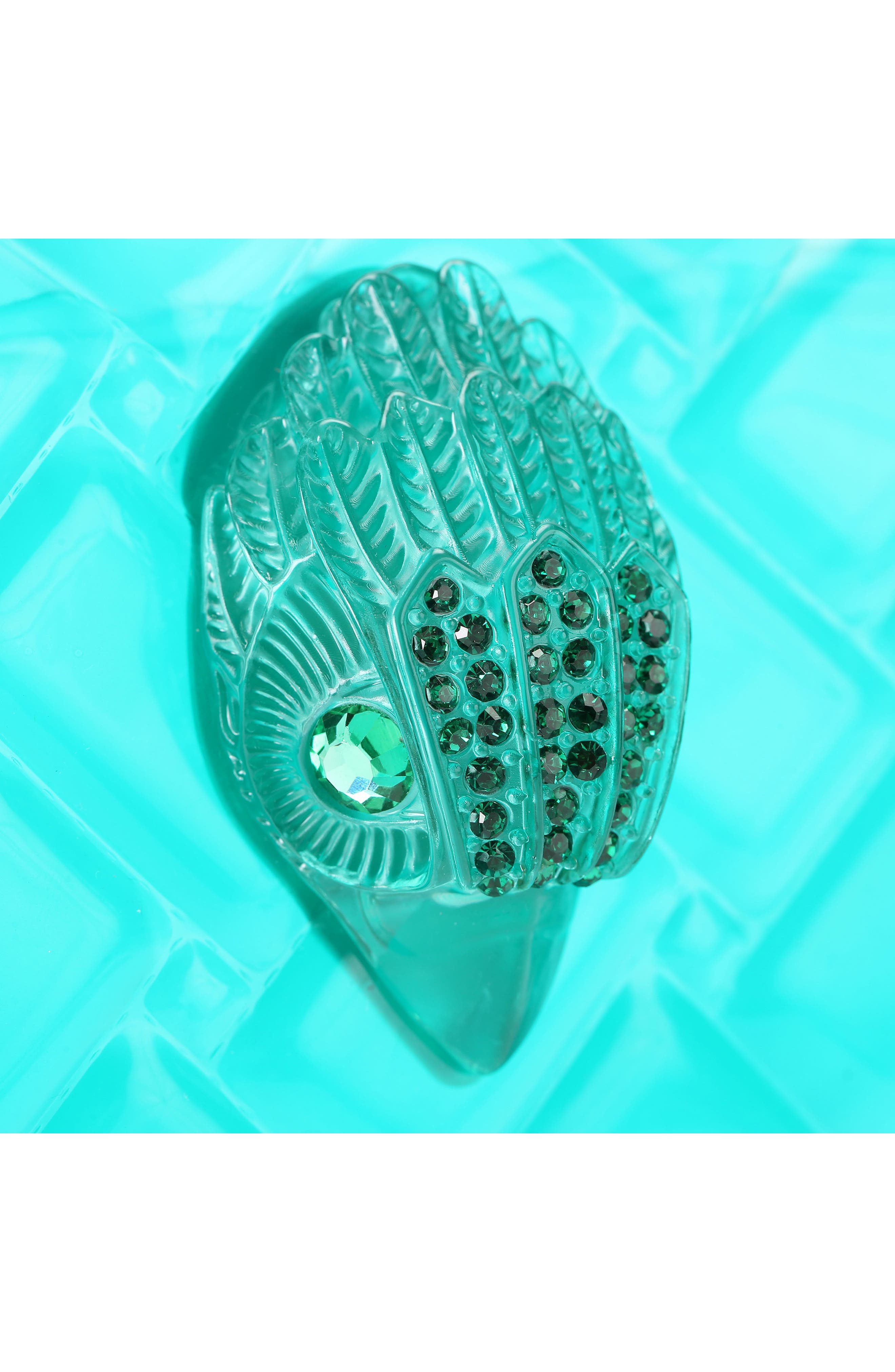 Kurt Geiger London Kensington Jelly Shoulder Bag, Alternate, color, Turquoise/Aqua