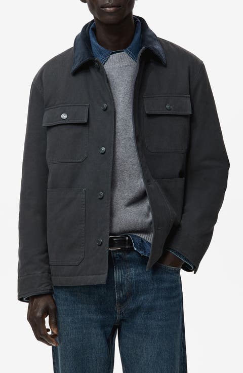 Cotton Corduroy Collar Jacket