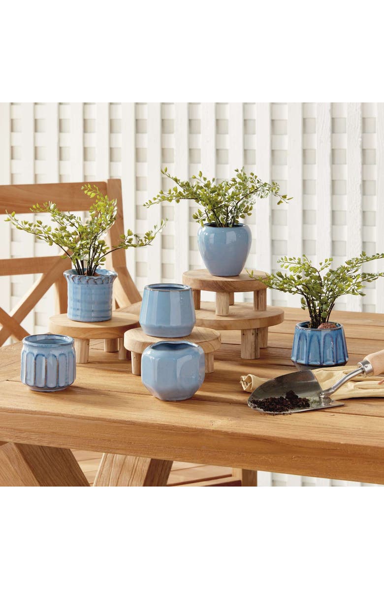 Napa Home & Garden DEZIE MINI POTS Set of 6, Alternate, color, Blue