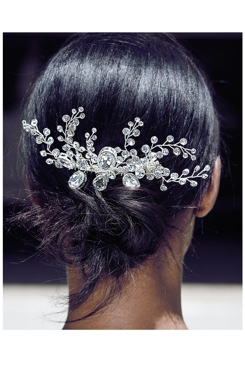 'Angelic' Crystal Hair Comb, Alternate, color, SILVER CLEAR