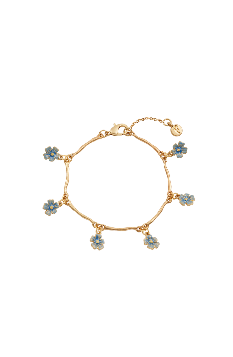 Fable England Forget-Me-Not Bracelet, Main, color, Blue & Gold