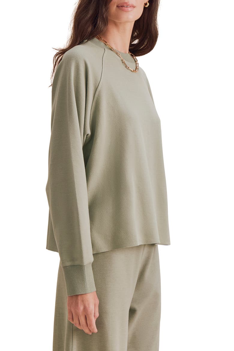 Winslow Raglan Sweatshirt, Alternate, color, EUCALYPTUS GREEN