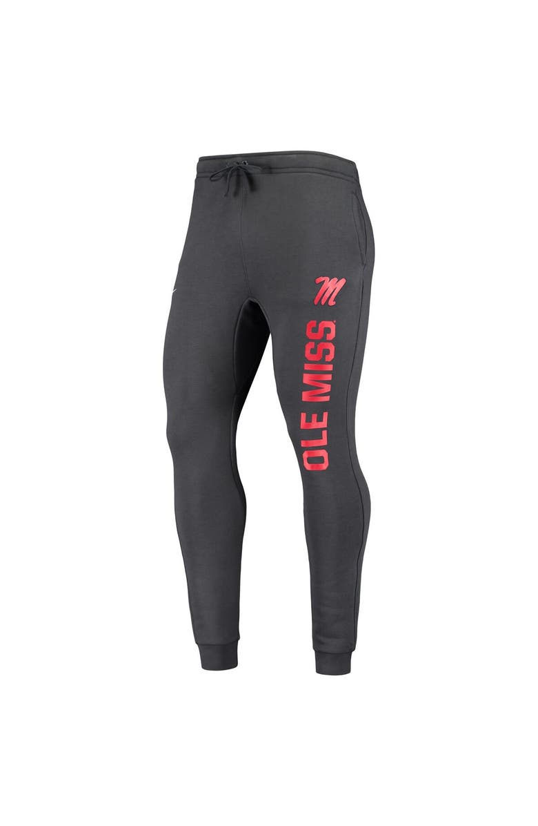Nike Men's Nike Anthracite Ole Miss Rebels Primary Logo Club Fleece Joggers, Alternate, color, Anthracite