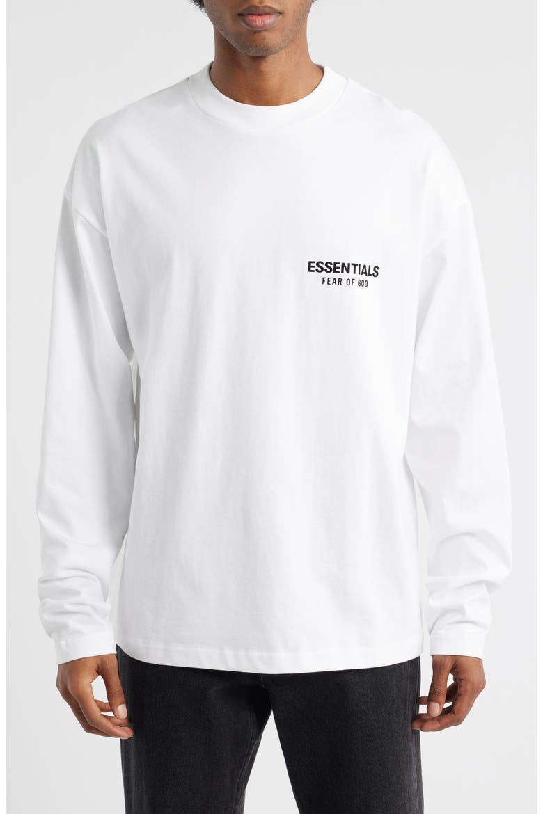 Classic Fit Long Sleeve Graphic T-Shirt, Main, color, BRIGHT WHITE