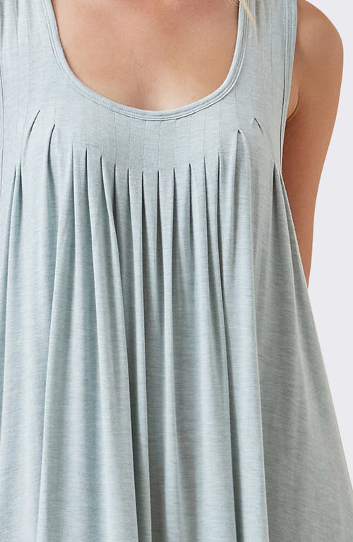 Papinelle Pleated Nightgown In Green