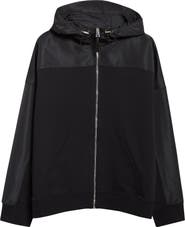Givenchy Mixed Media Hooded Windbreaker