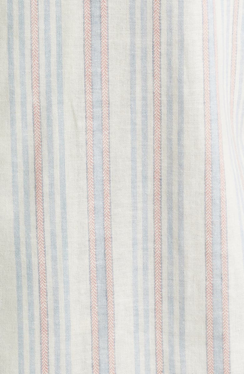 Rails Amalfi Stripe Linen Blend Camp Shirt, Alternate, color, Amalfi Stripe