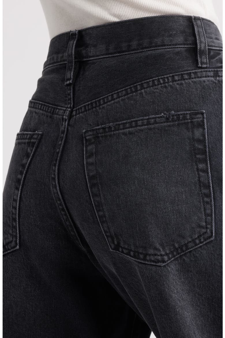 The Bubble Raw Hem Crop Baggy Jeans, Alternate, color, LIMITLESS RAW FRAY