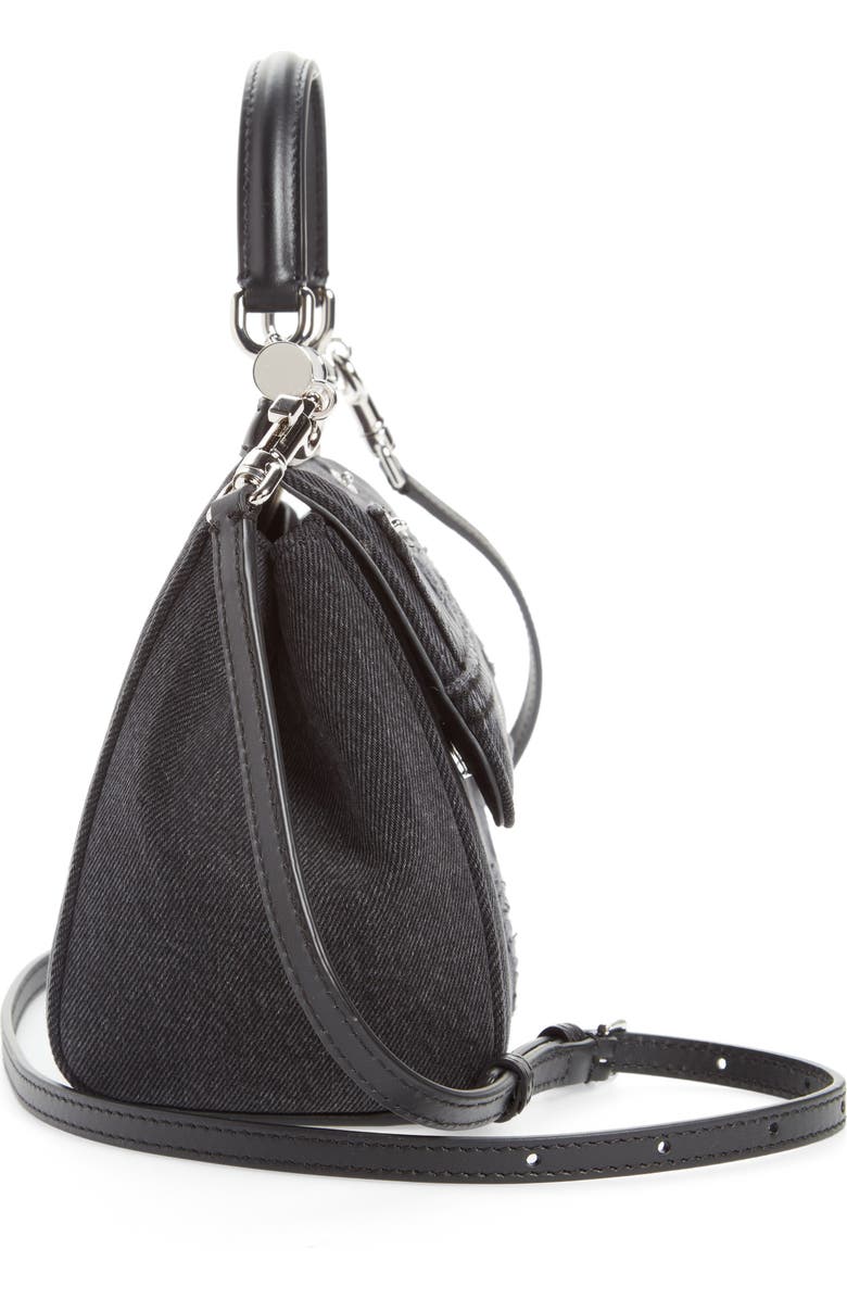 Dolce&Gabbana Small Sicily Denim Satchel, Alternate, color,