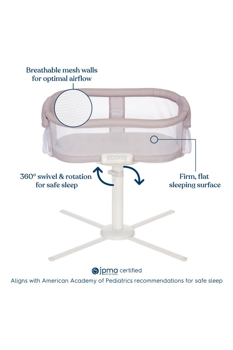 HALO® Bassinest™ Premiere Series Bedside Swivel Sleeper, Alternate, color, HERRINGBONE