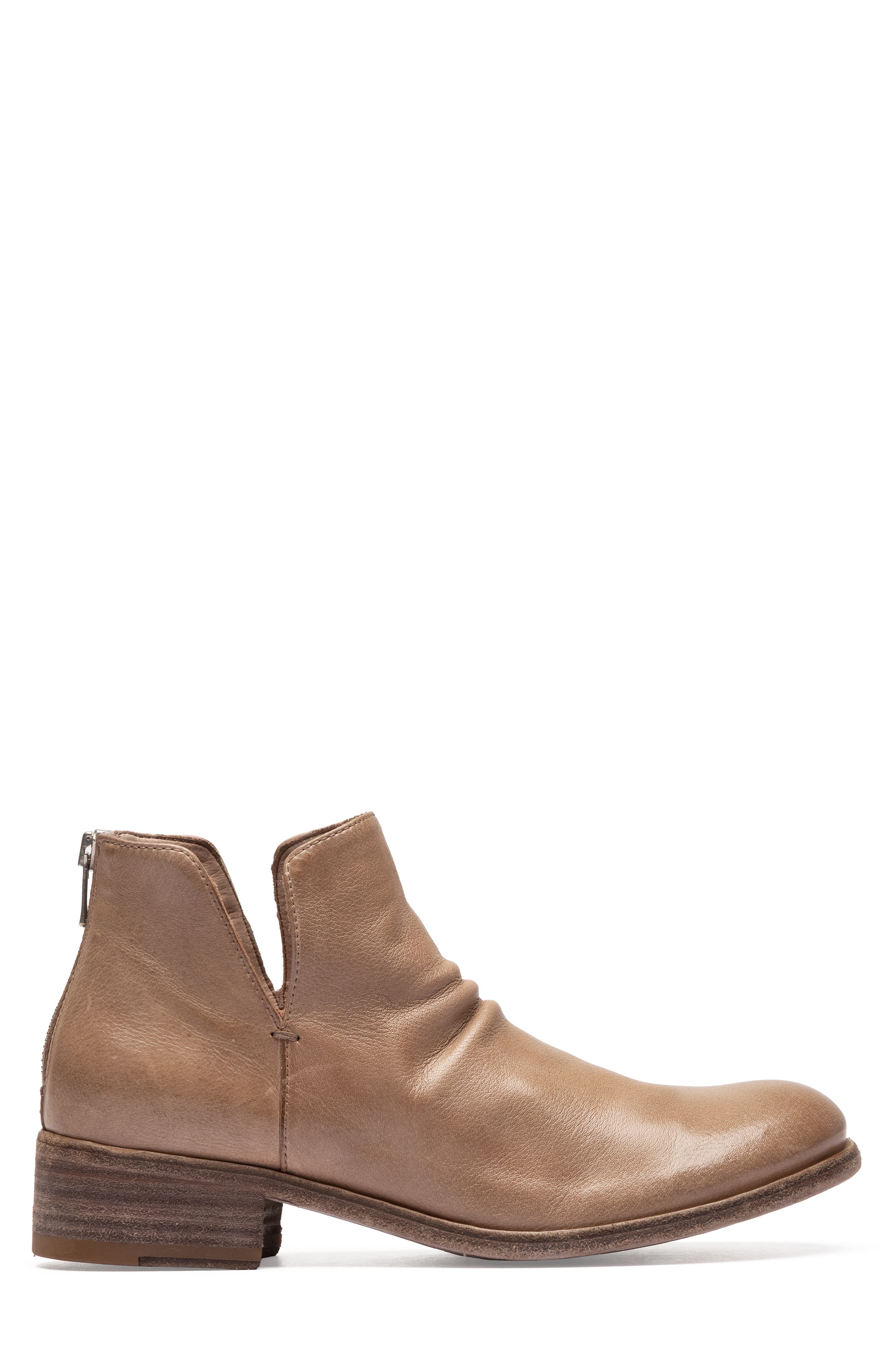 Shantel 003 Leather Zipped Boots, Alternate, color, Light Brown