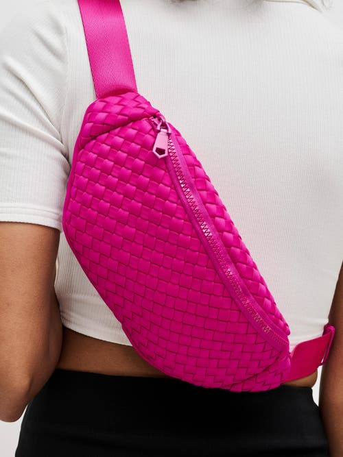 Sol And Selene Aim High Belt Bag In Fuchsia