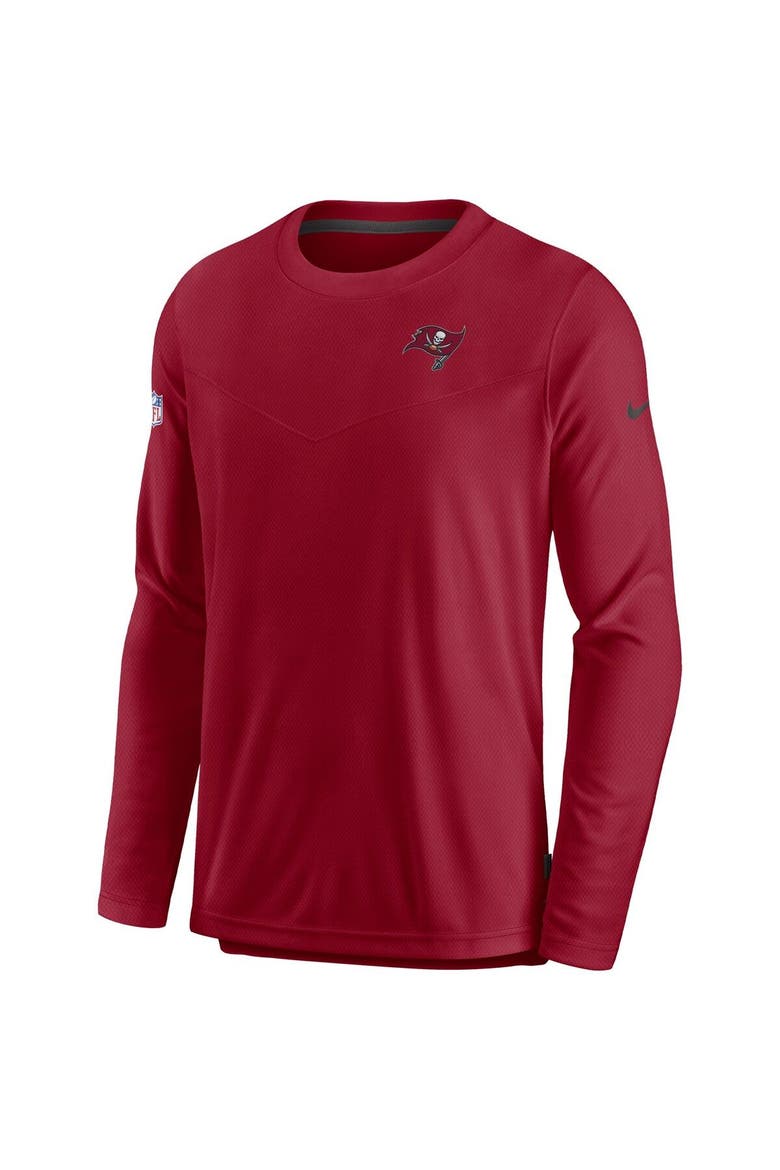 Men's Nike Red Tampa Bay Buccaneers Sideline Lockup Performance Long Sleeve T-Shirt, Alternate, color, Red