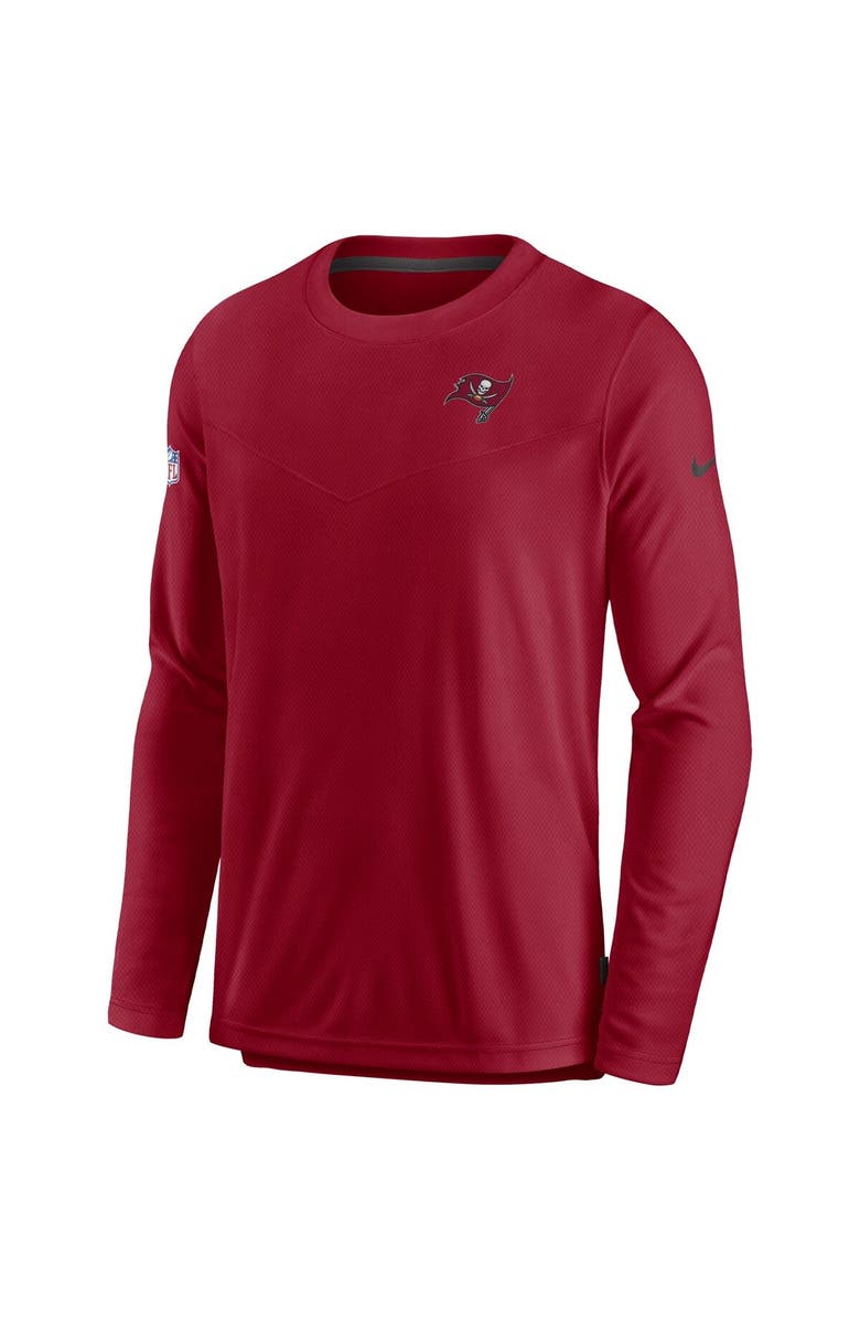 Nike Men's Nike Red Tampa Bay Buccaneers Sideline Lockup Performance Long Sleeve T-Shirt, Alternate, color, Red
