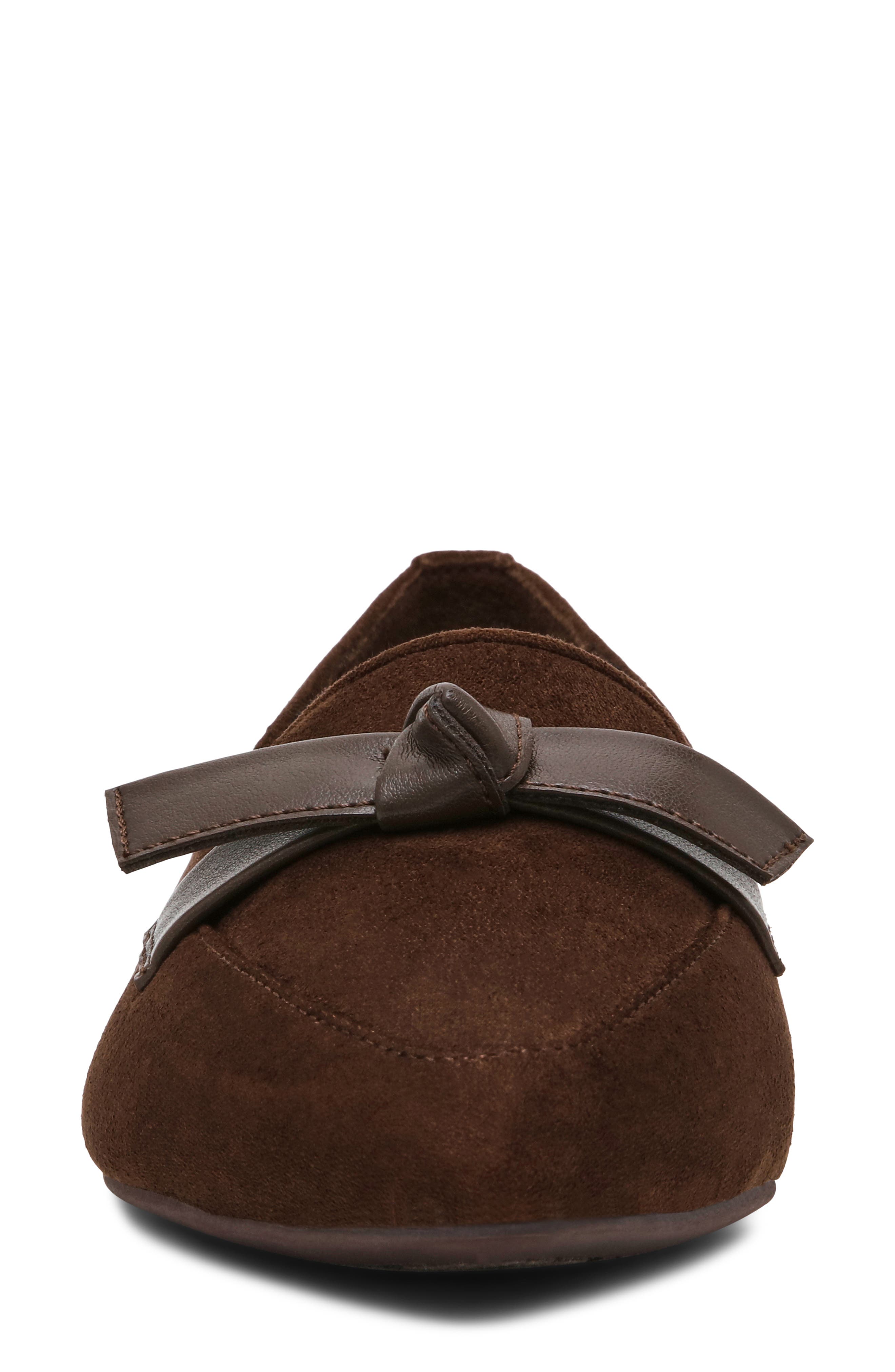 Onix Faux Leather Flat, Alternate, color, BROWN MICROSUEDE