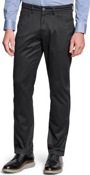 Johnston & Murphy Straight Leg Stretch Cotton 5-Pocket Pants
