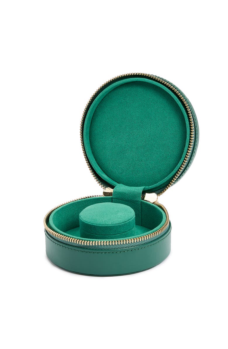 WOLF Sophia Round Zip Case, Alternate, color, Forest Green